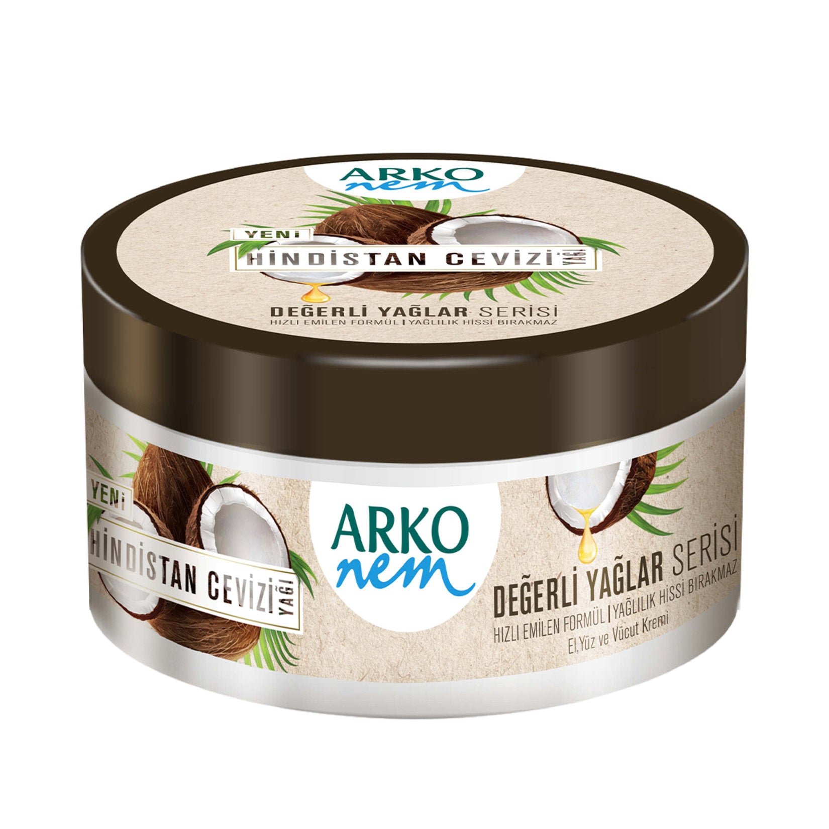 Arko Nem Hindistan Cevizi Kreması 250Ml